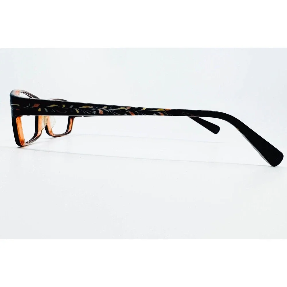 ProDesign Denmark 1691 Eyeglasses Women Brown Orange Pattern 54-16-140